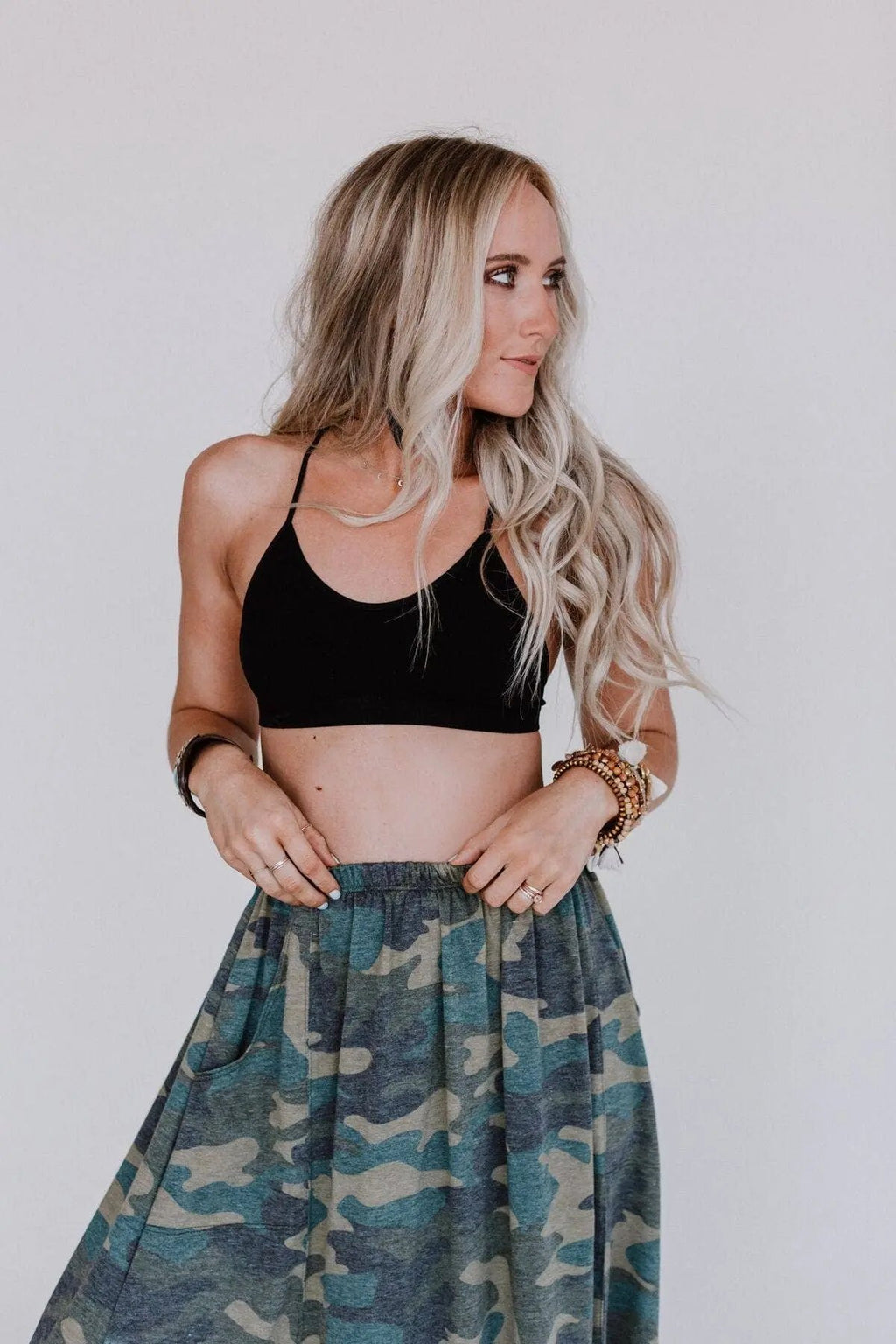 Tattoo Bralette - Black: Black Three Bird Nest