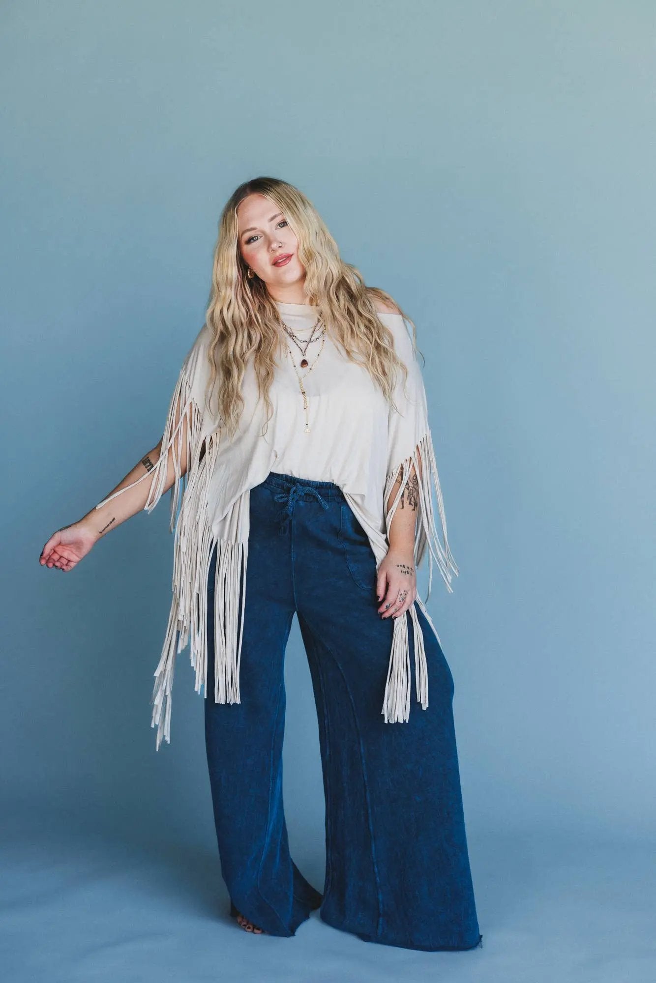 Western Showstopper Fringe Top Three Bird Nest