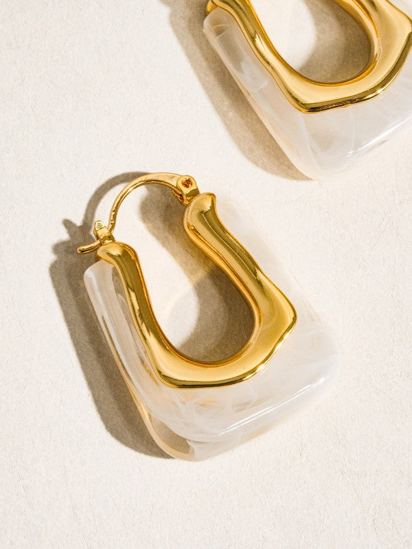 Boucles d'oreilles Talia en forme de U