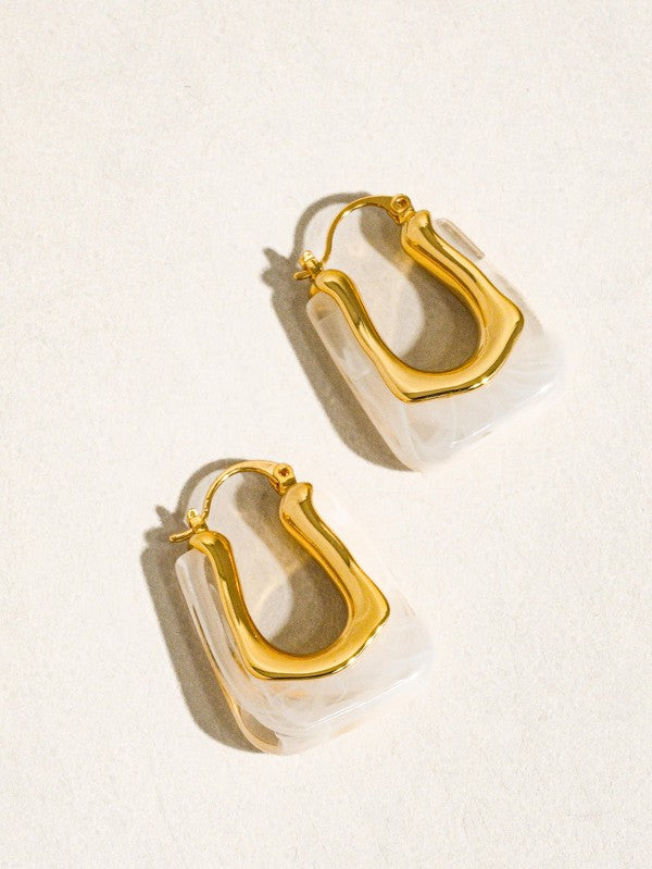 Boucles d'oreilles Talia en forme de U