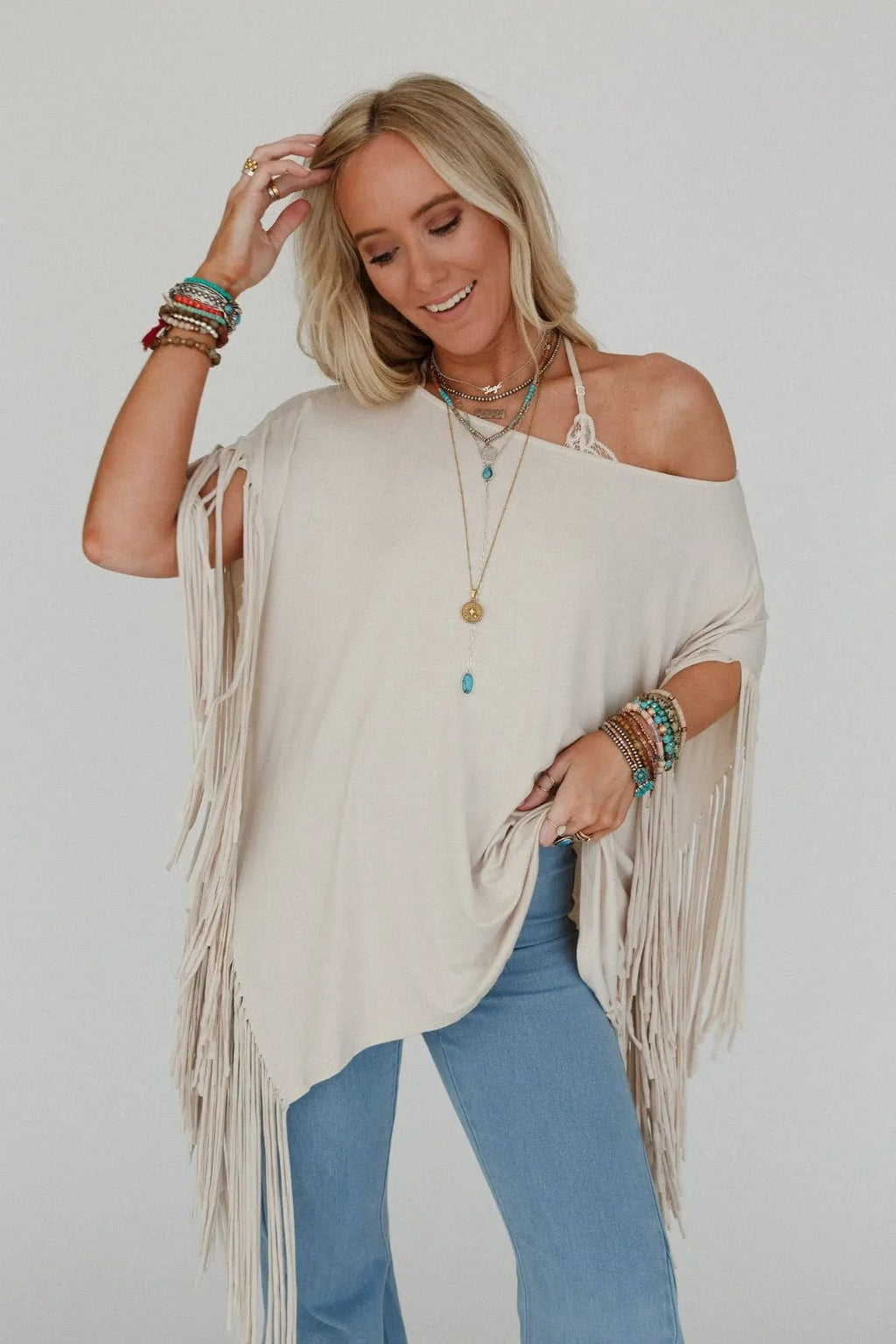Western Showstopper Fringe Top Three Bird Nest