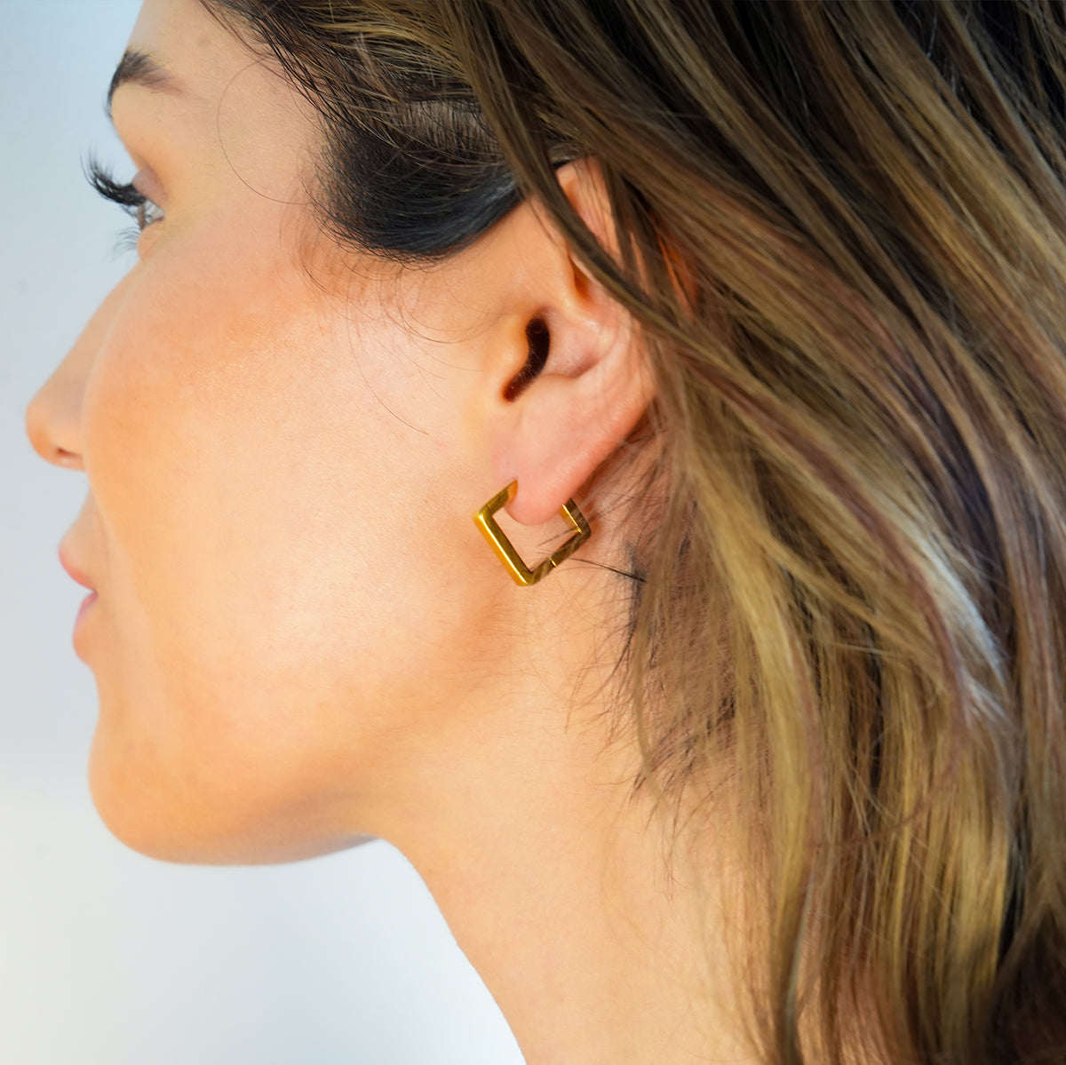 AFRIDDA: Mini Square Geometric-Chic Hoop Earrings – imrama