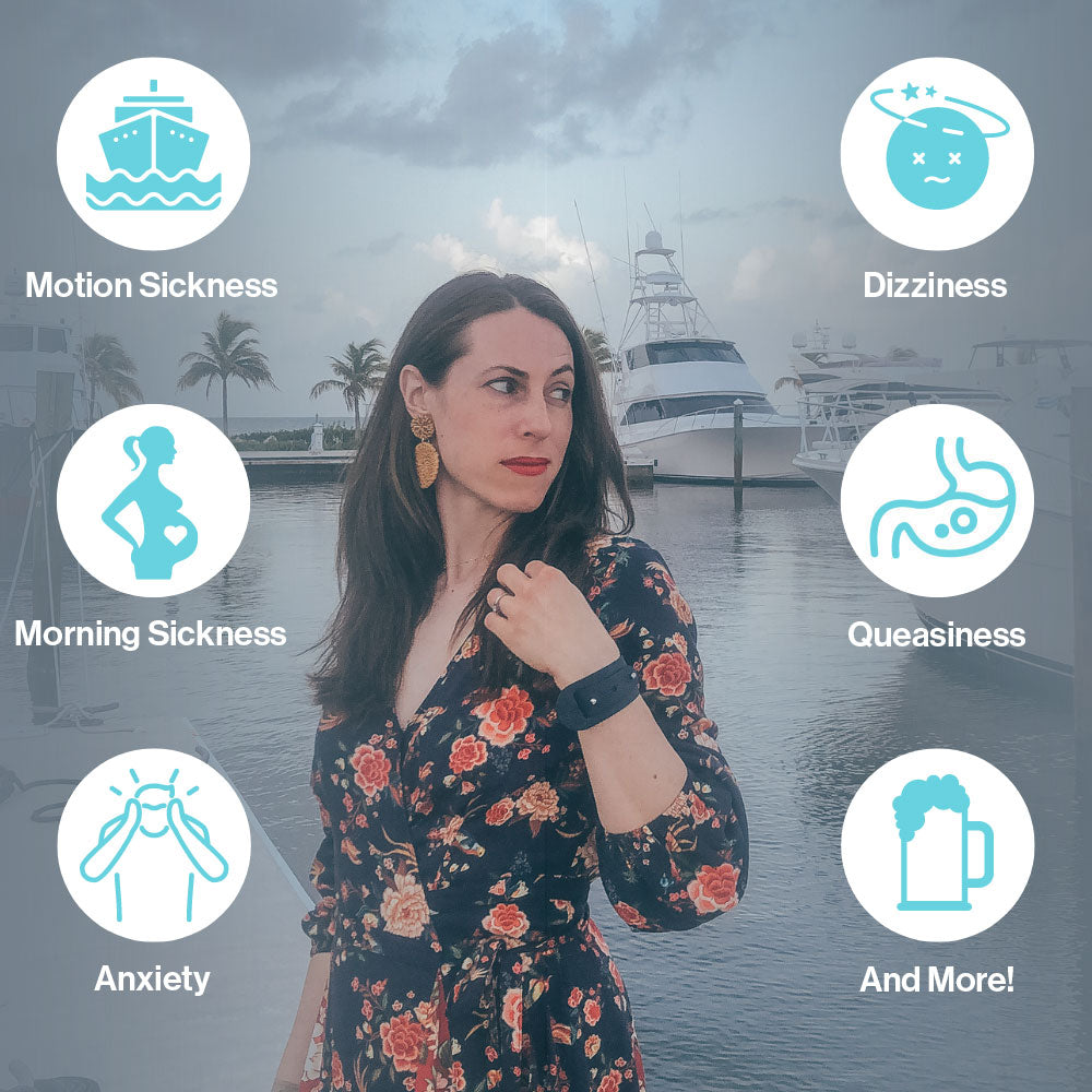 Bracelets Edith + Clare pour soulager les nausées et l'anxiété