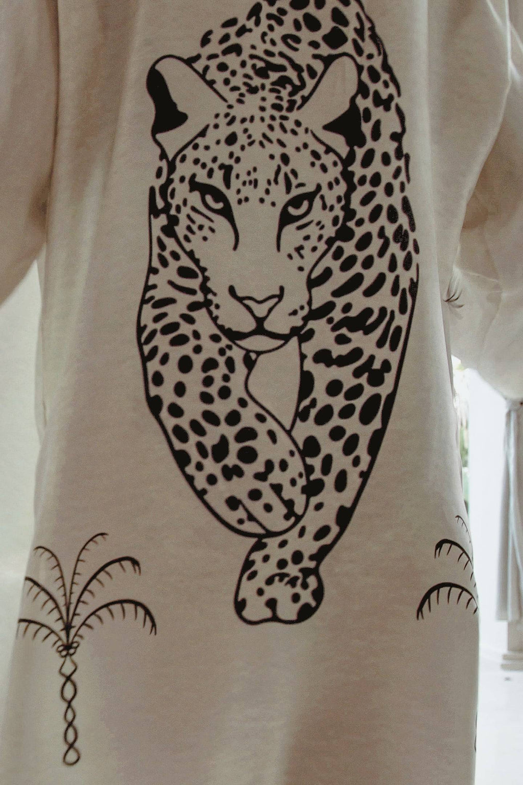 Robe de chambre en soie Rigel couleur jaguar 