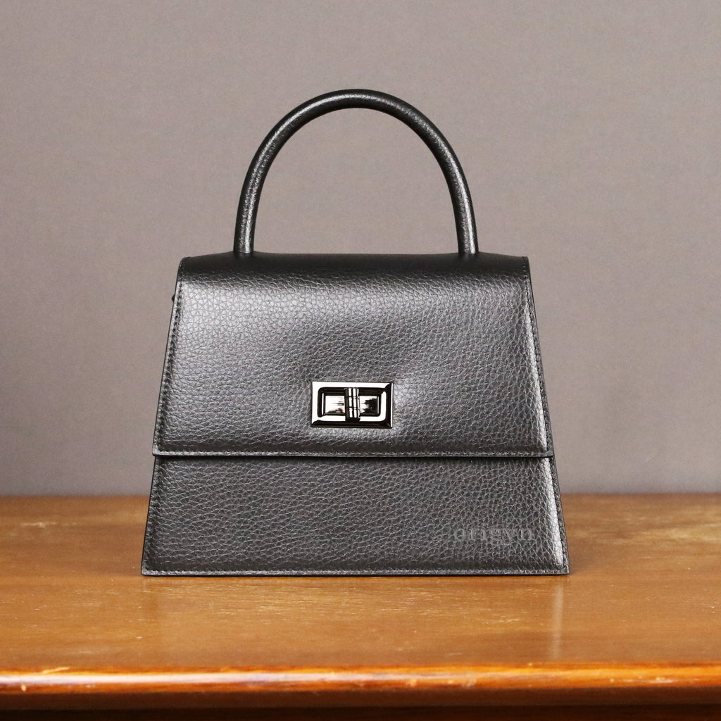 Origyn 03 - Sac Kelly en cuir végétalien végétal - Fabriqué avec du MIRUM® sans plastique