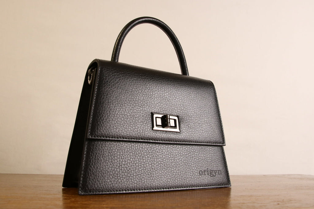 Origyn 03 - Sac Kelly en cuir végétalien végétal - Fabriqué avec du MIRUM® sans plastique