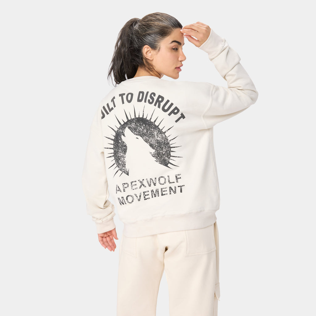 WOLFSTATE_99 CREWNECK — TACTICAL BEIGE