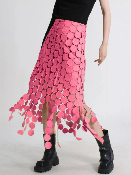 Fringe Midi Skirt - imrama