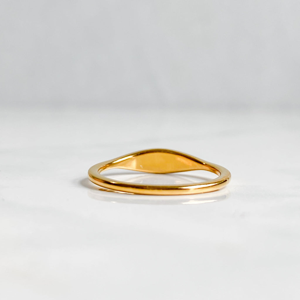 Gold sun ring in 18K gold-plated stainless steel | ASTRAÉA