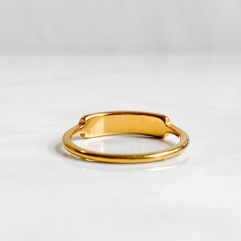 Bague dorée en nacre plaqué ou 18K | CALYPSO