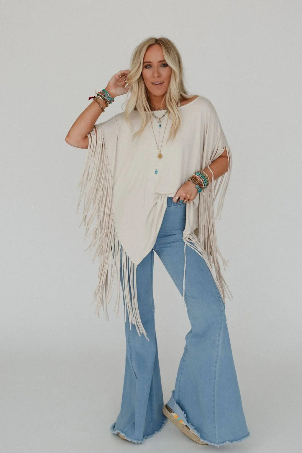 Western Showstopper Fringe Top Three Bird Nest