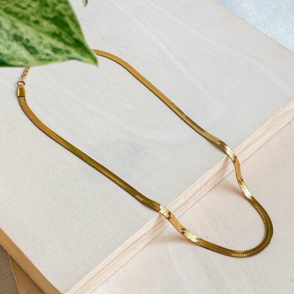 Gold stainless steel choker necklace 18K | CLÉOPÂTRE