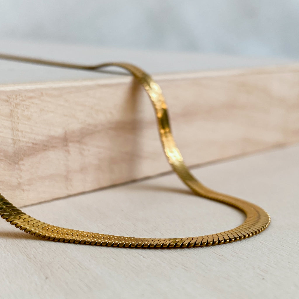 Gold stainless steel choker necklace 18K | CLÉOPÂTRE