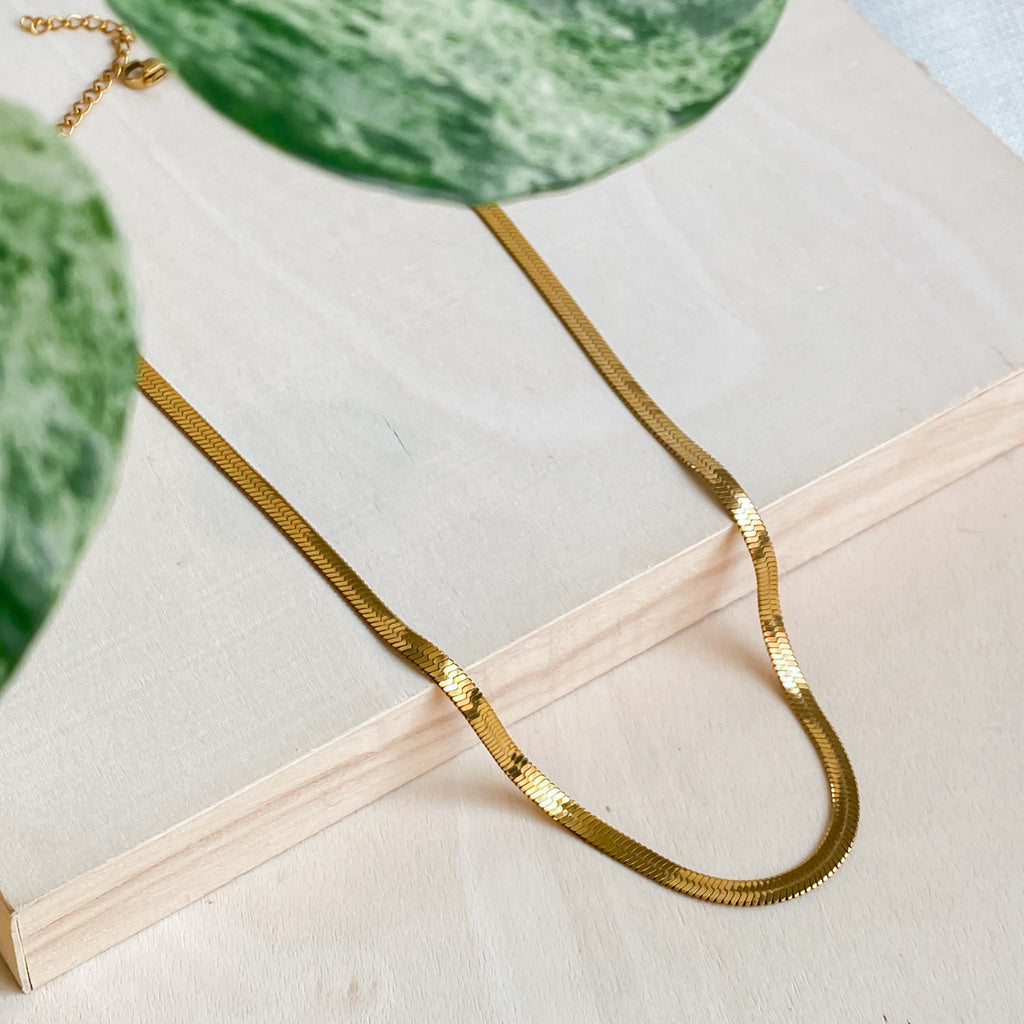 Gold stainless steel choker necklace 18K | CLÉOPÂTRE