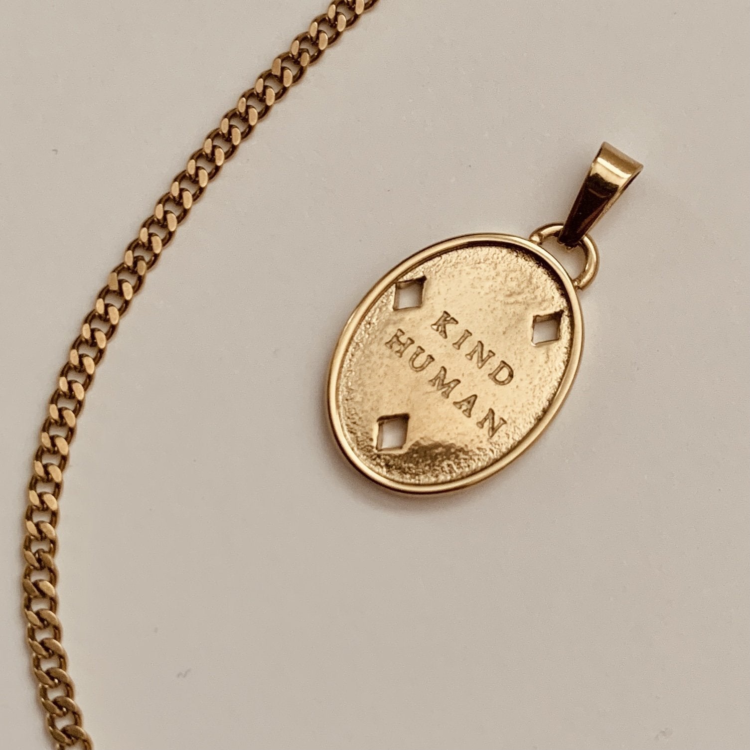 Kind Human Necklace - Gold