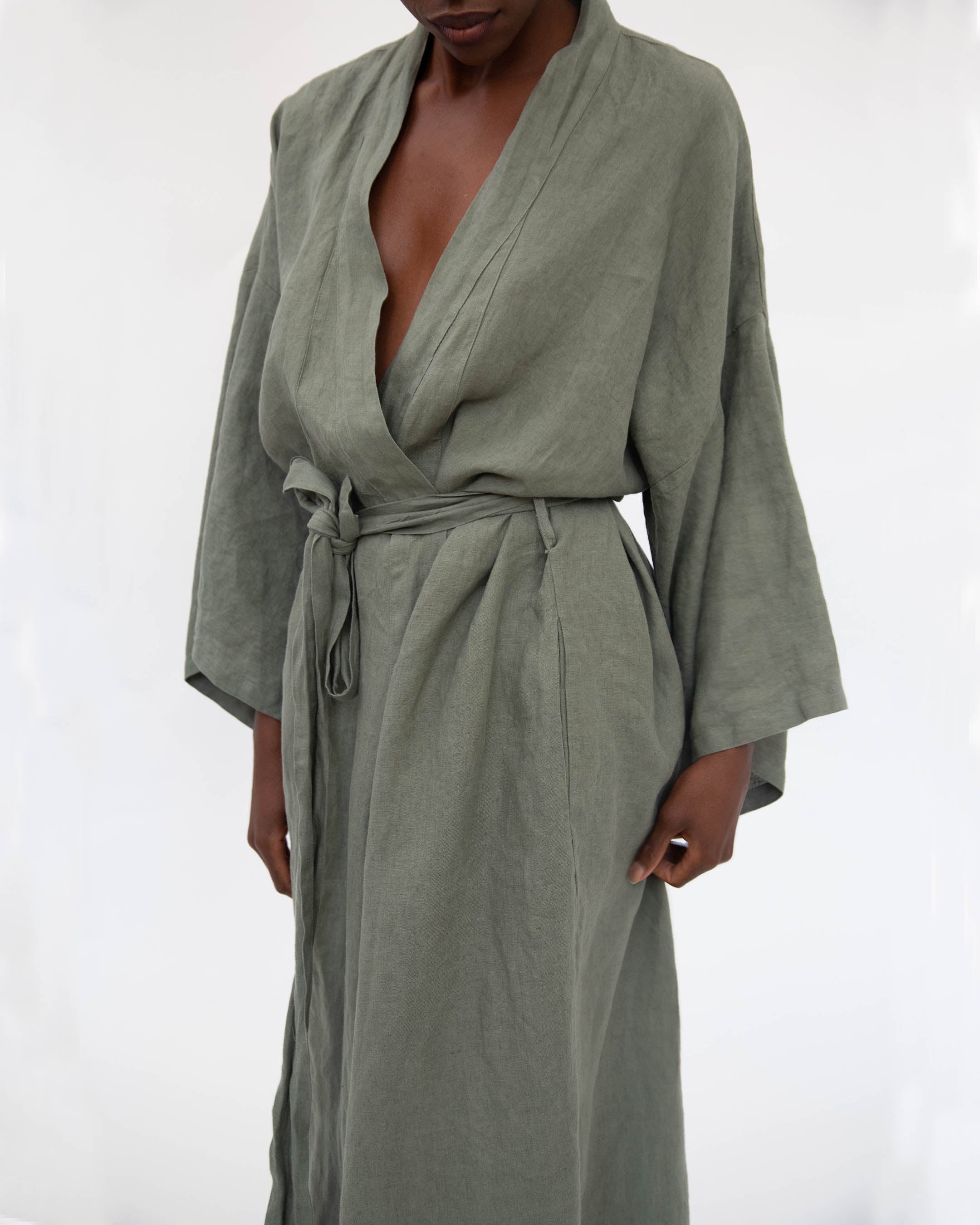 Robe longue en lin Sai