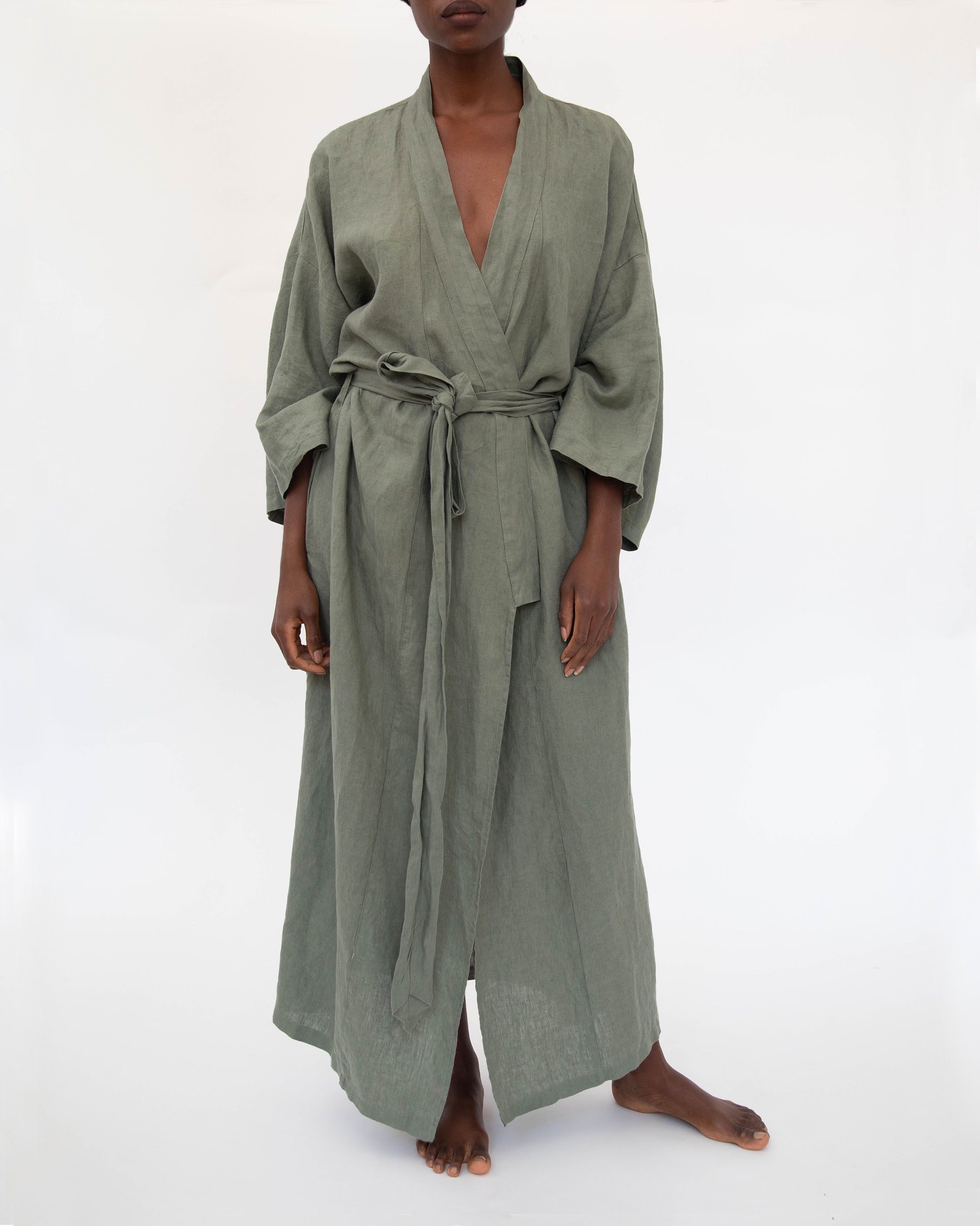 Robe longue en lin Sai